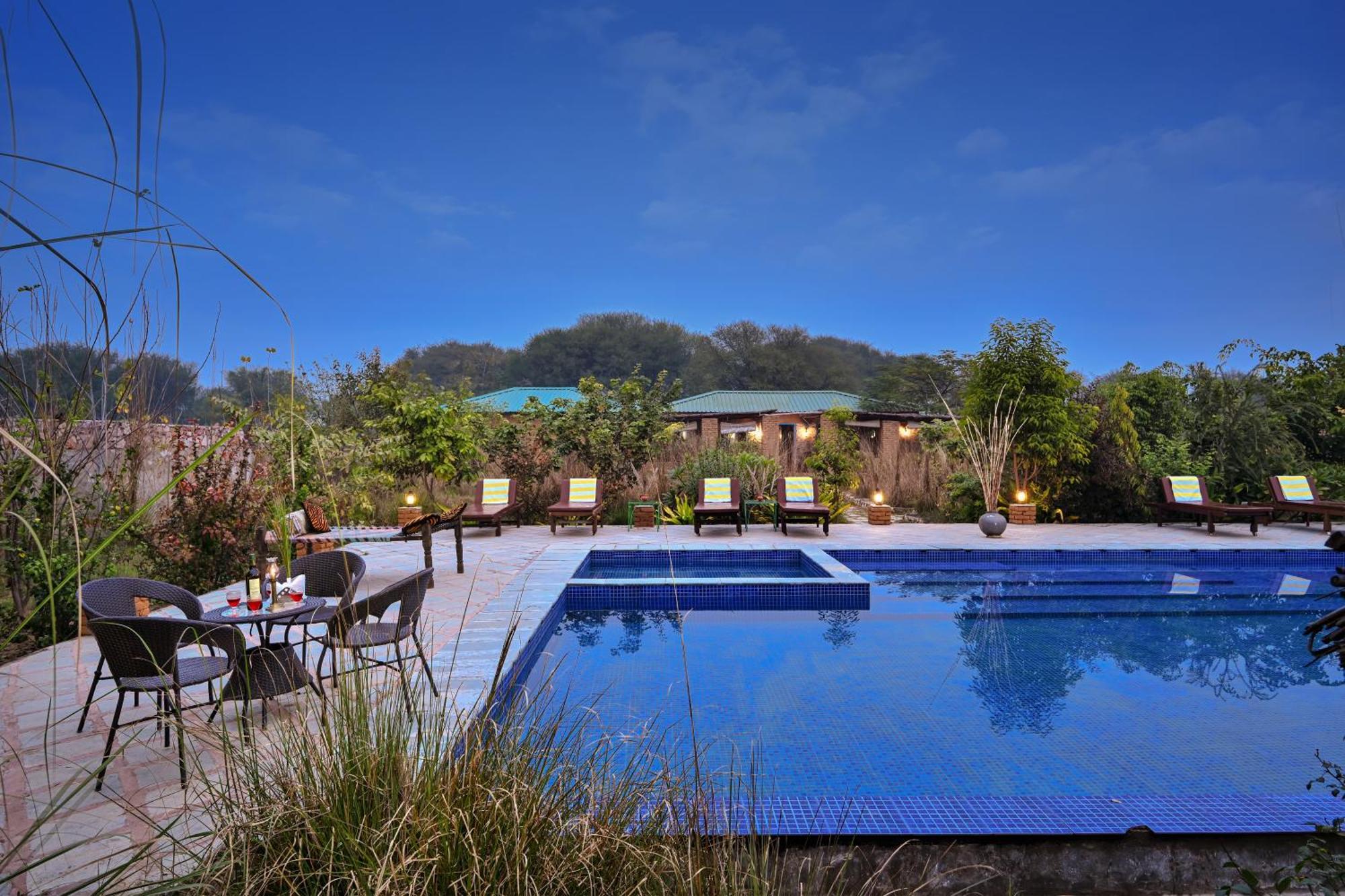 Bagh Serai - Rustic Cottage With Private Pool Sawai Madhopur Buitenkant foto