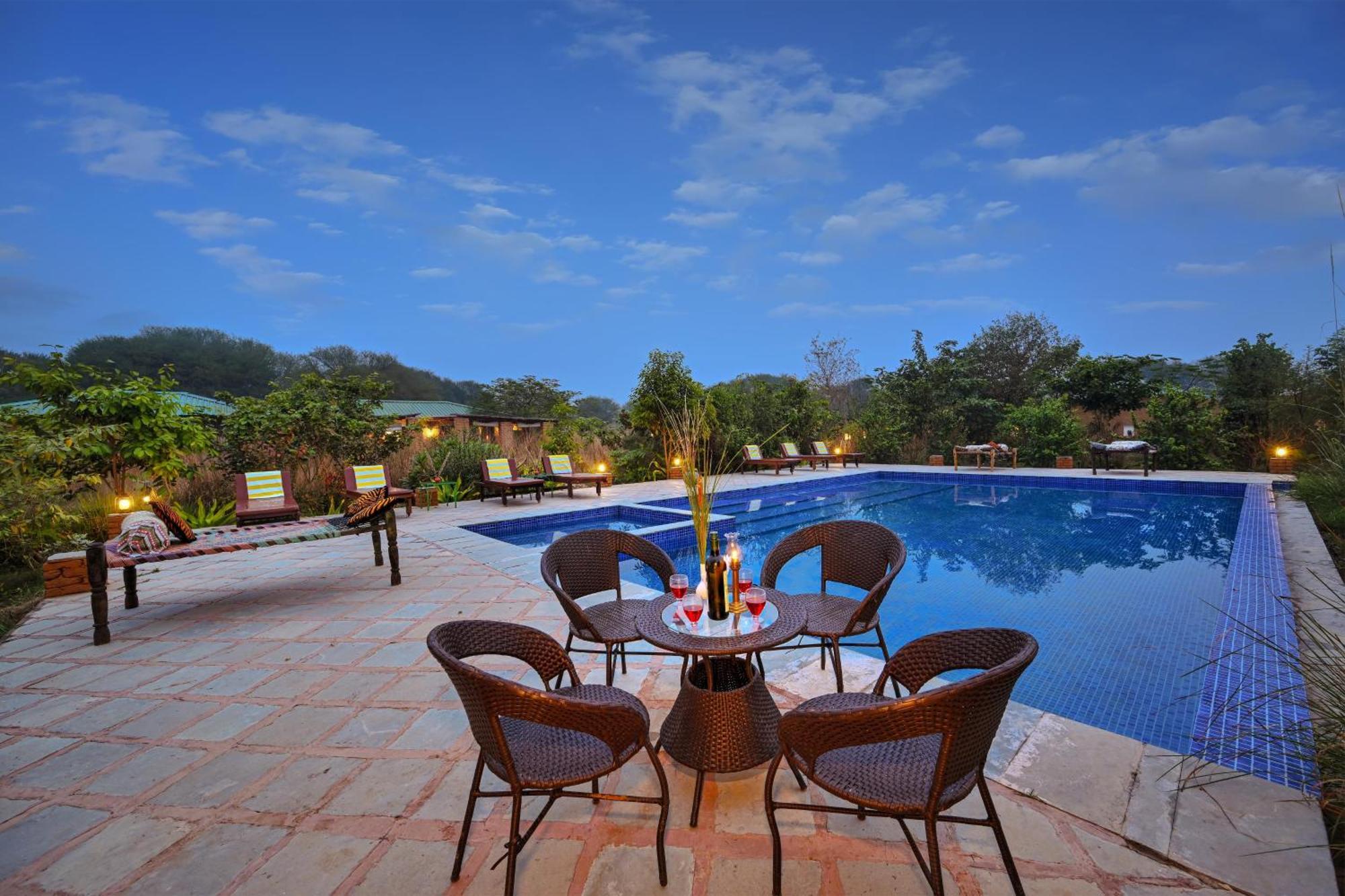 Bagh Serai - Rustic Cottage With Private Pool Sawai Madhopur Buitenkant foto