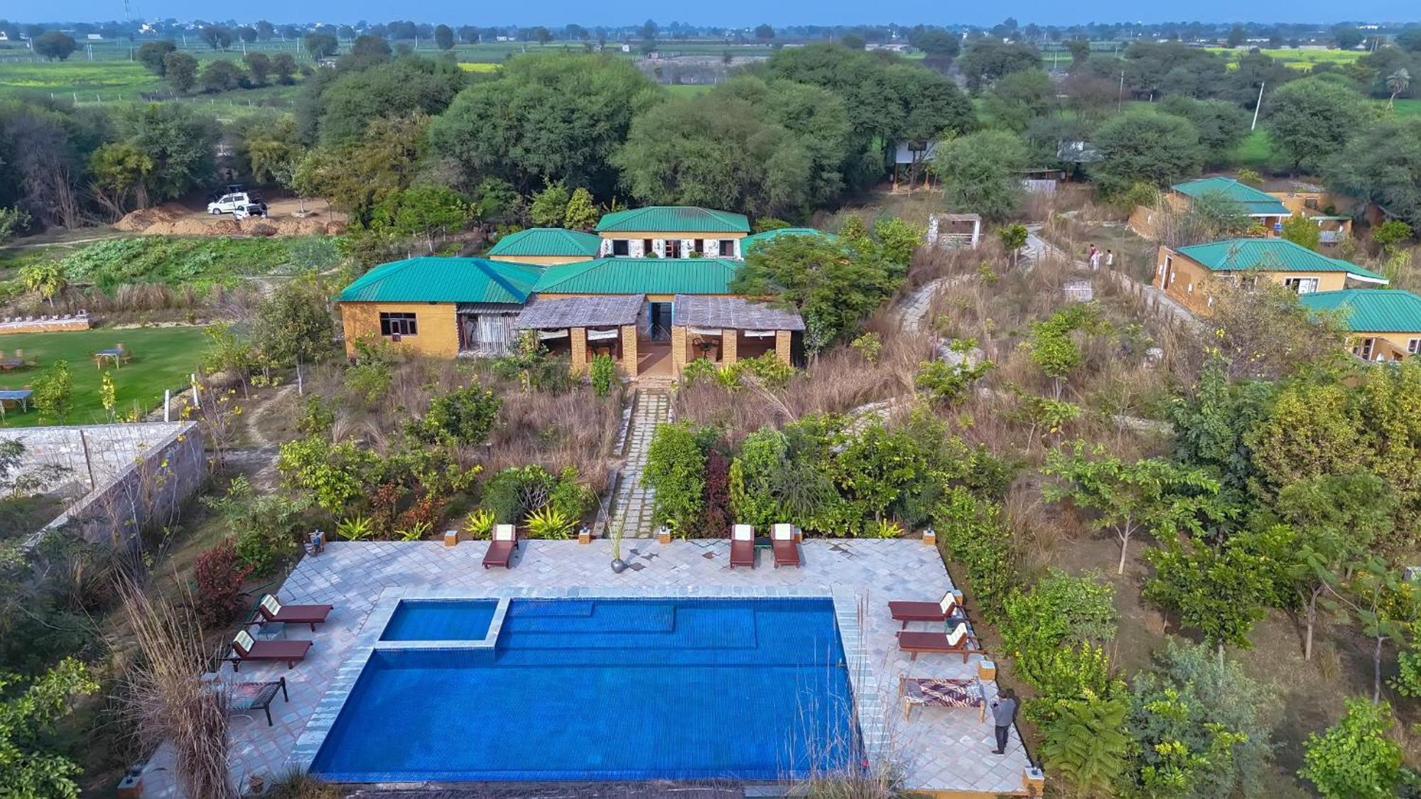 Bagh Serai - Rustic Cottage With Private Pool Sawai Madhopur Buitenkant foto